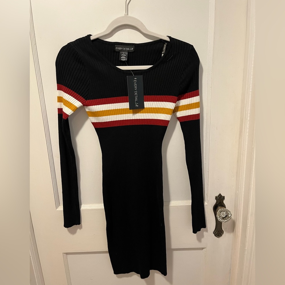 Long sleeve sweater dress Mid length